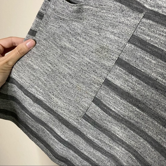 NO OFFERS RAG & BONE gray striped short sleeve t-shirt dress - Picture 12 of 14